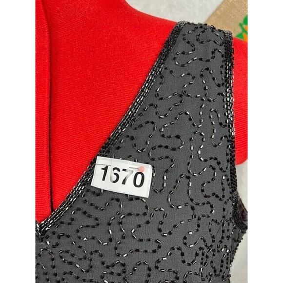 JMD New York Womens Black Sequined Fitted Sleeveless Dress Size M - Picture 7 of 7